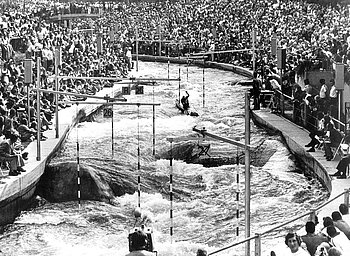 Olympischer Wildwasserkanal in Augsburg, 30.08.1972