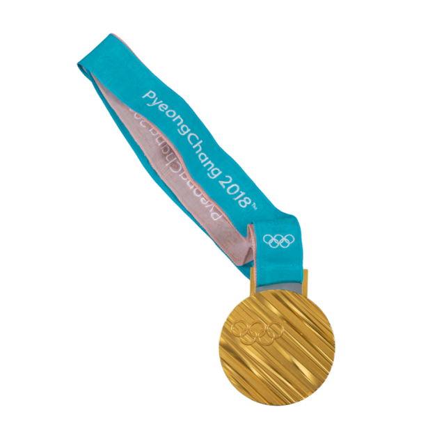 Laura Dahlmeiers Goldmedaille von den Olympischen Winterspielen 2018 in Pyeongchang, 2018