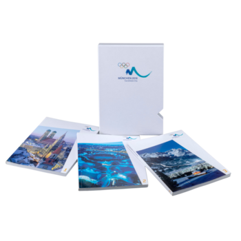 Offizielles „Bid Book“ der Bewerbung Münchens und Garmisch-Partenkirchens um die Olympischen Winterspiele 2018, um 2011