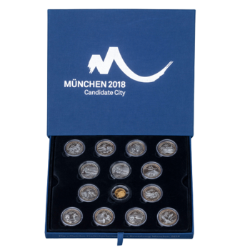 Gedenkmünzen-Sammlung zur Olympia-Bewerbung 2018 