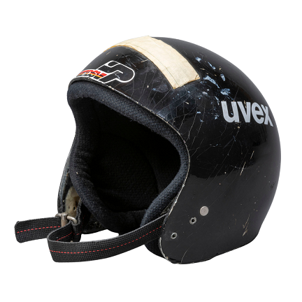 Helm von Markus Wasmeier bei seinem Olympiasieg im Super-G 1994 in Lillehammer