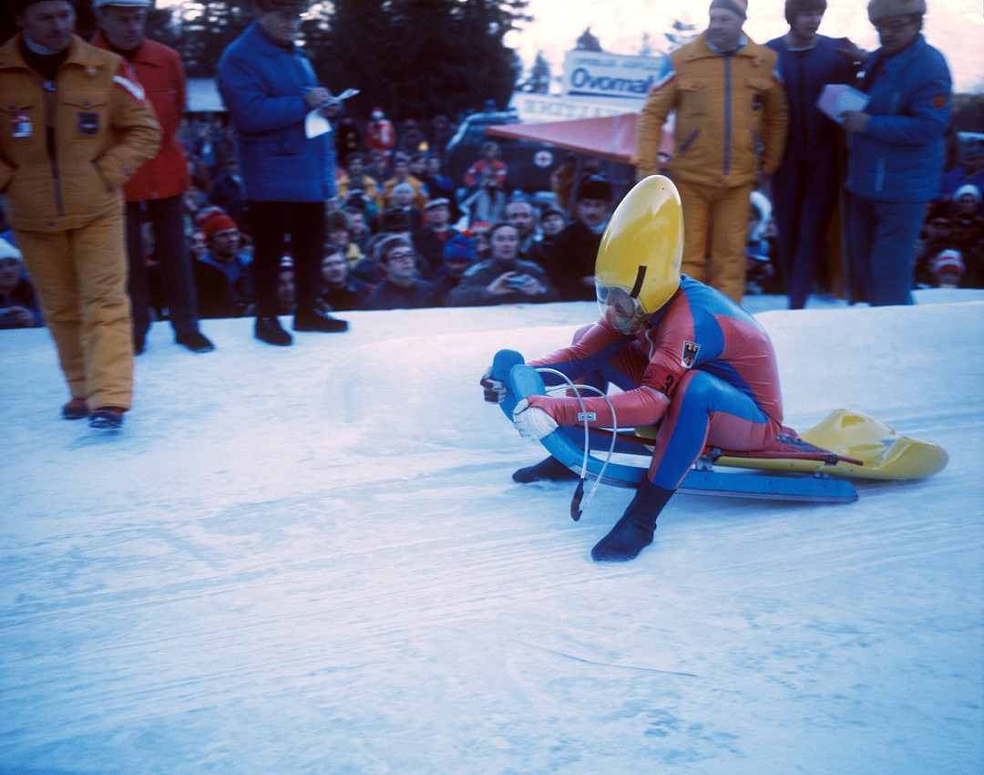 Josef Fendt bei den XII. Olympischen Winterspielen 1976 in Innsbruck, 07.02.1976
